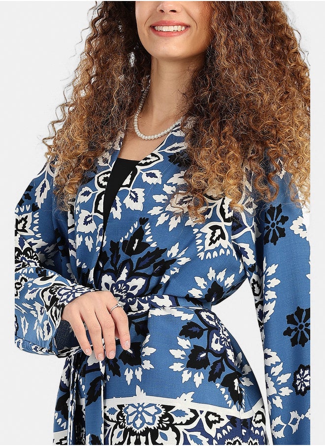 Carina Open Front Kimono with Sleeves  - Image 4