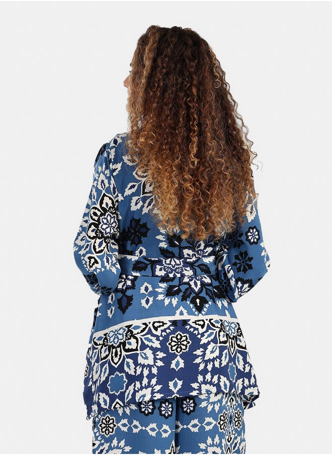 Carina Open Front Kimono with Sleeves  - Image 3