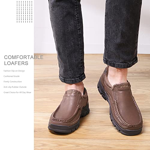 CAMEL CROWN Mens Loafers Slip On Loafer Leather Casual Walking Shoes Comfortable for Work Office Dress Outdoor - Image 2