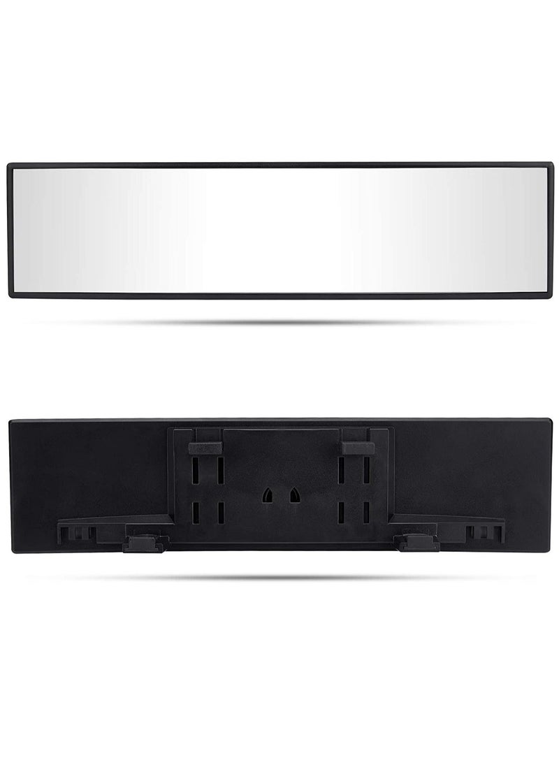 Rear View Mirror, Universal 11.81 Inch Panoramic Convex Rearview Interior Clip-on Wide Angle Reduce Blind Spot Effectively for Car SUV Trucks - Image 5