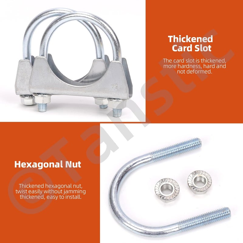 Tanstic Heavy Duty U Bolt Exhaust Clamps - Image 4