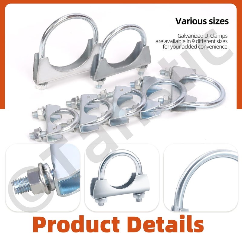 Tanstic Heavy Duty U Bolt Exhaust Clamps - Image 5