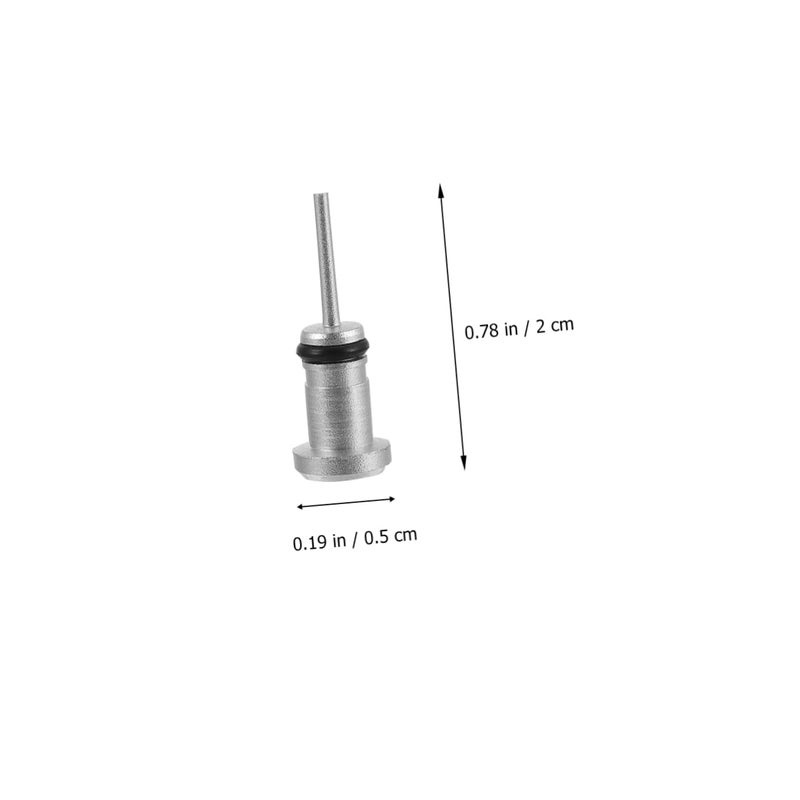 2Pcs Silver Reusable Dust Plug Covers For Phone Charging Port And Headphone Jack - Image 5