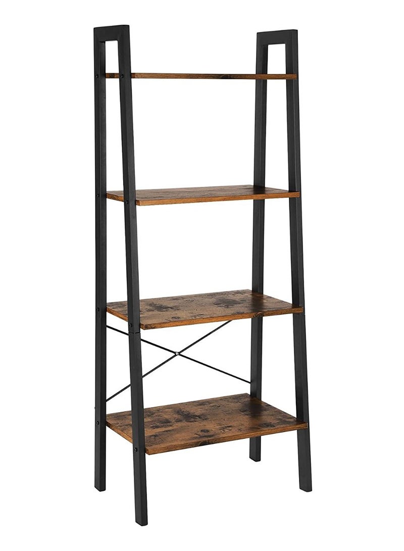 VASAGLE VASAGLE LLS44X 4 Tier Storage Rack, Storage Shelves - Rustic Brown  - Image 1