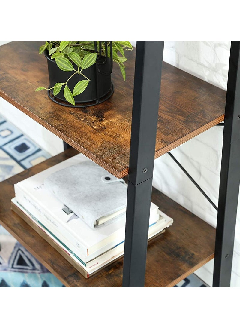 VASAGLE VASAGLE LLS44X 4 Tier Storage Rack, Storage Shelves - Rustic Brown  - Image 5