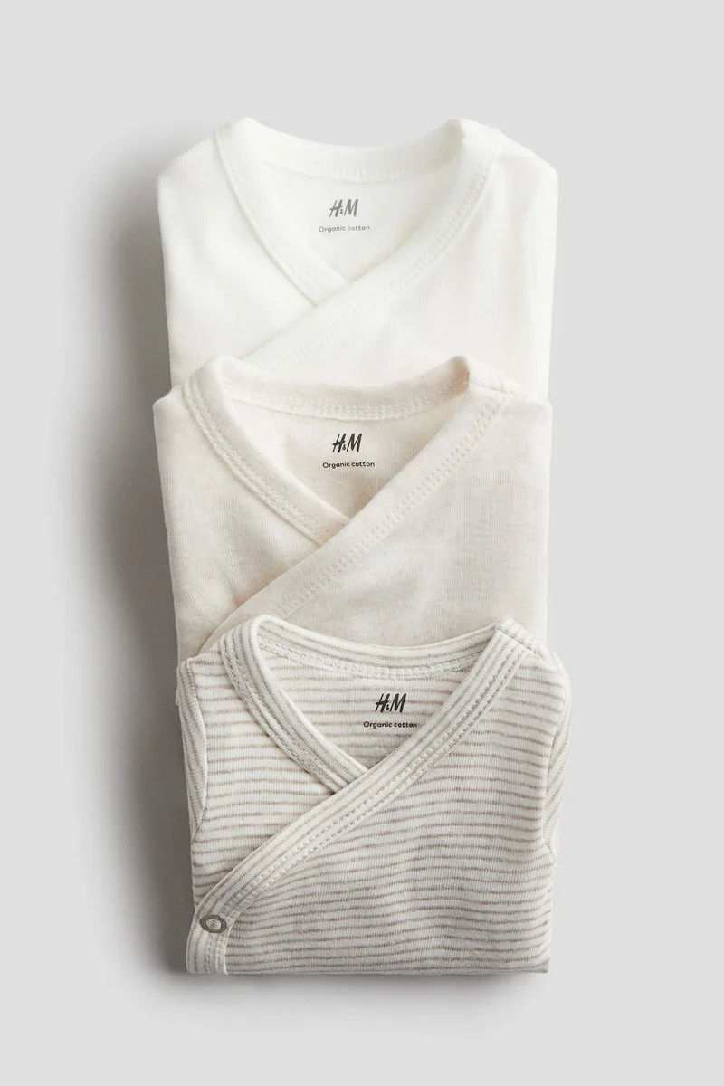 H&M 3-pack long-sleeved bodysuits