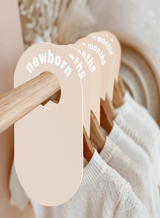 cephira baby closet dividers-double sided clothes organizer for newborn to 24 months size closthes neutral closet organizer for baby girl boy， baby clothes dividers for closet for nursery room decor - Image 1