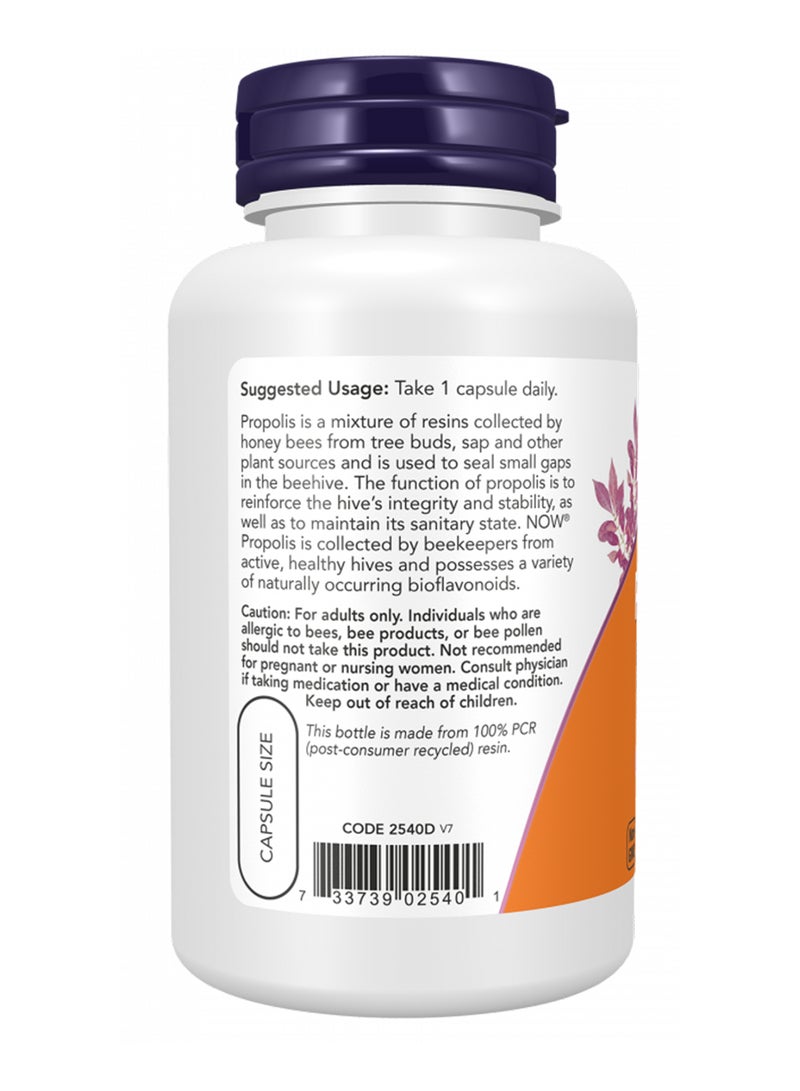 Now Foods Propolis 1500 5:1 Extract - 100 Capsules - Image 3
