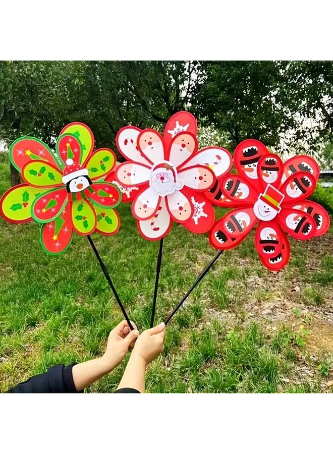 Large Double Layer Christmas Windmill For Garden Decoration Outdoor Party Props Gifts - Image 1