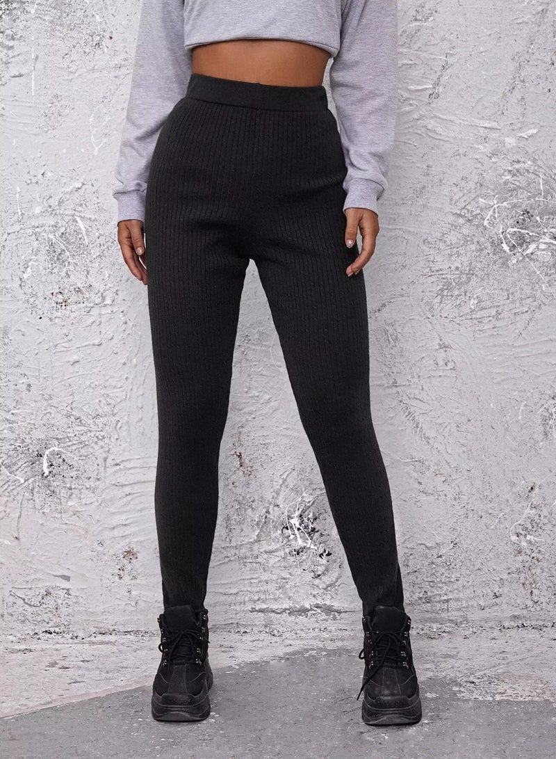 بنطلون مضلع سادة - Image 1