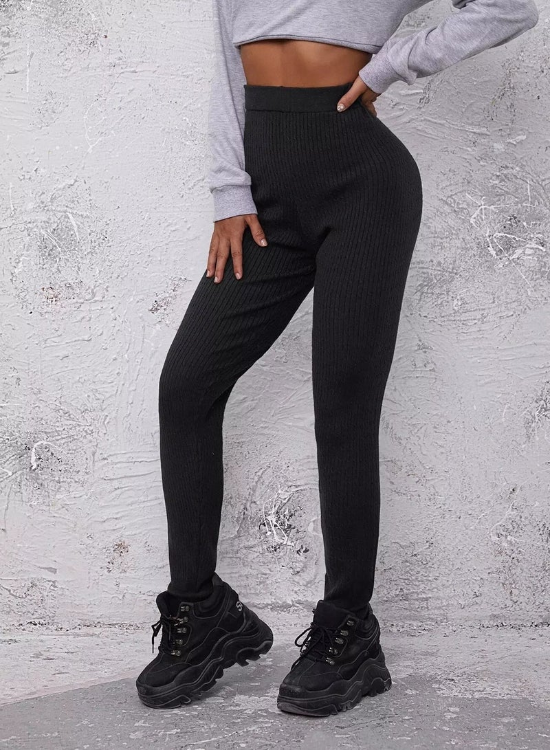 بنطلون مضلع سادة - Image 3