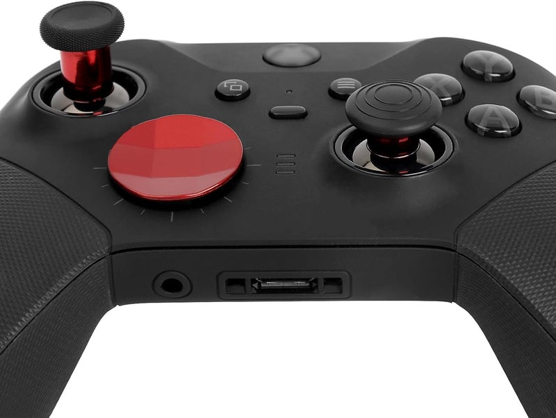 CometSouth 13 in 1 Metal Thumbsticks for Xbox One Elite Series 2, Elite Series 2 Controller Accessory Parts, Gaming Accessory Replacement, Metal Mod 6 Swap Joystick, 4 Paddles, 2 D-Pads, 1 Tool (Plating Red) - Image 3