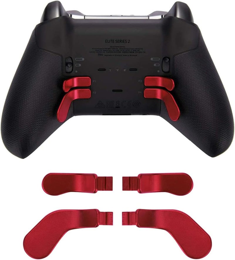 CometSouth 13 in 1 Metal Thumbsticks for Xbox One Elite Series 2, Elite Series 2 Controller Accessory Parts, Gaming Accessory Replacement, Metal Mod 6 Swap Joystick, 4 Paddles, 2 D-Pads, 1 Tool (Plating Red) - Image 4
