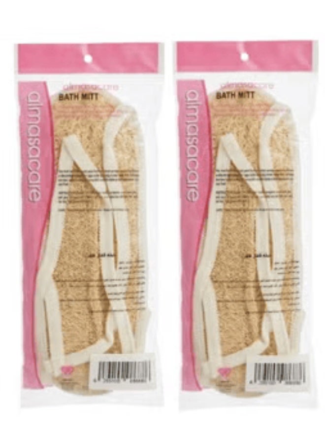 2pcs Egyptian Loofah Bath Mitt - Image 1