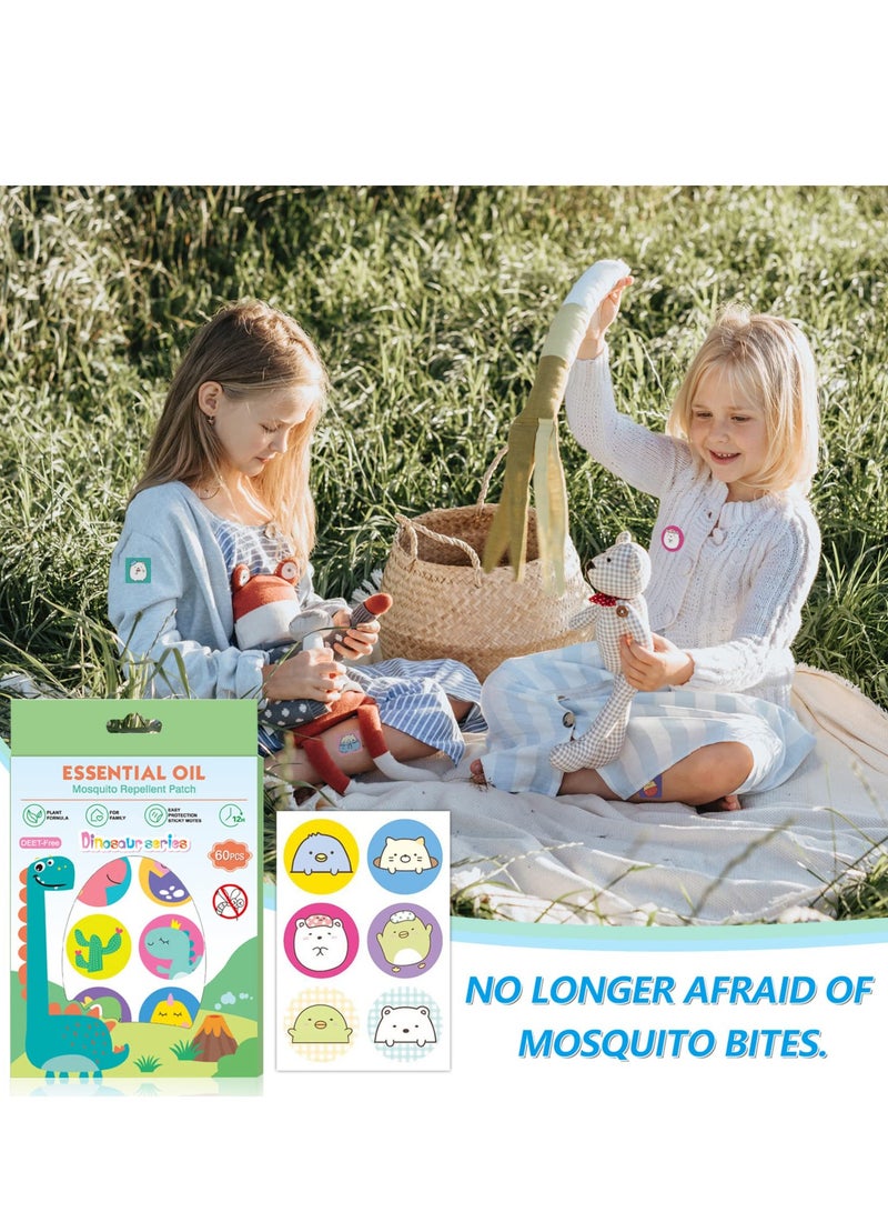 SYOSI 120 قطعة ملصق طارد للبعوض زيت أساسي طبيعي طرد الحشرات لاصقات مضادة للبعوض للأطفال الأطفال البالغين التخييم السفر في الهواء الطلق المنزل توفر حماية لمدة 24 ساعة - Image 5