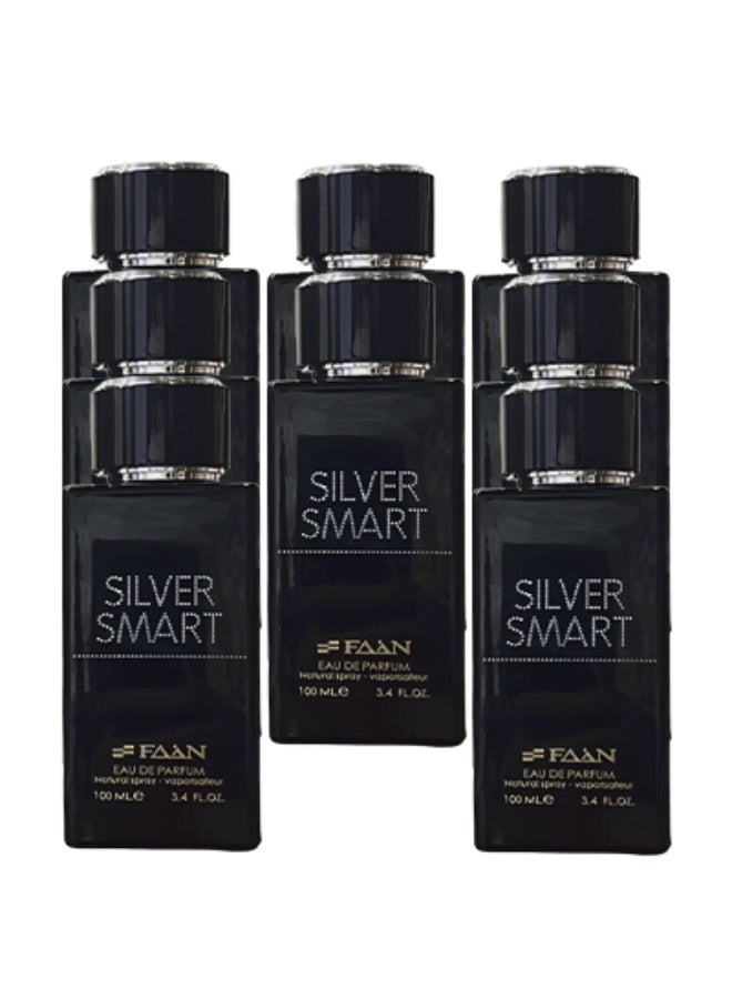Faan 8 Pieces Silver Smart Perfume For Men 100ml EDP - Image 1
