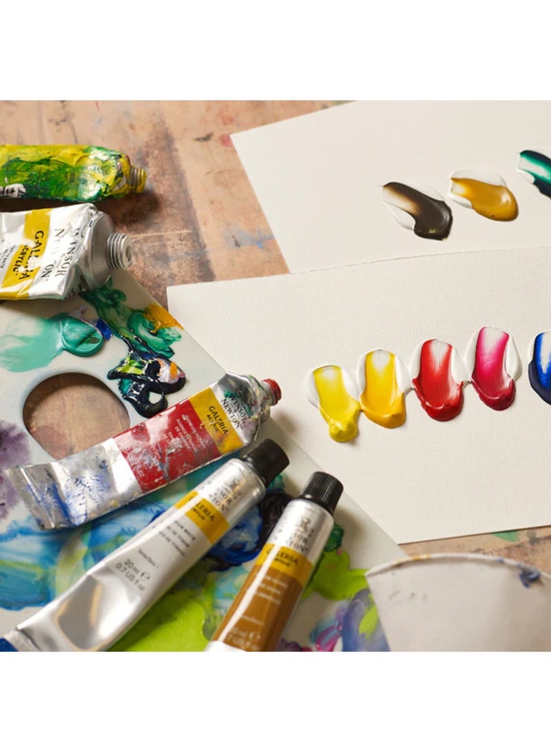 WINSOR & NEWTON أنبوب طلاء أكريليك غاليريا 60 مل محتوى أبيض تيتانيوم - Image 3