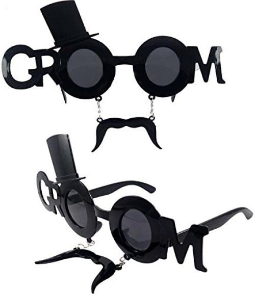 Atpata Funky Bride & Groom Wedding Goggles Combo (Pack of 2 Goggles) for The Groom to be & Bride to be - Perfect for The Soon-to-be Mr. and Mrs. Happy Couple - Image 3