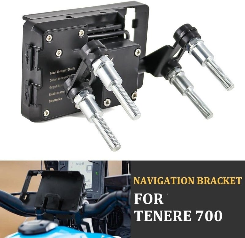 QASULER Motorcycle GPS Phone Holder for Yamaha Tenere 700 - Image 3