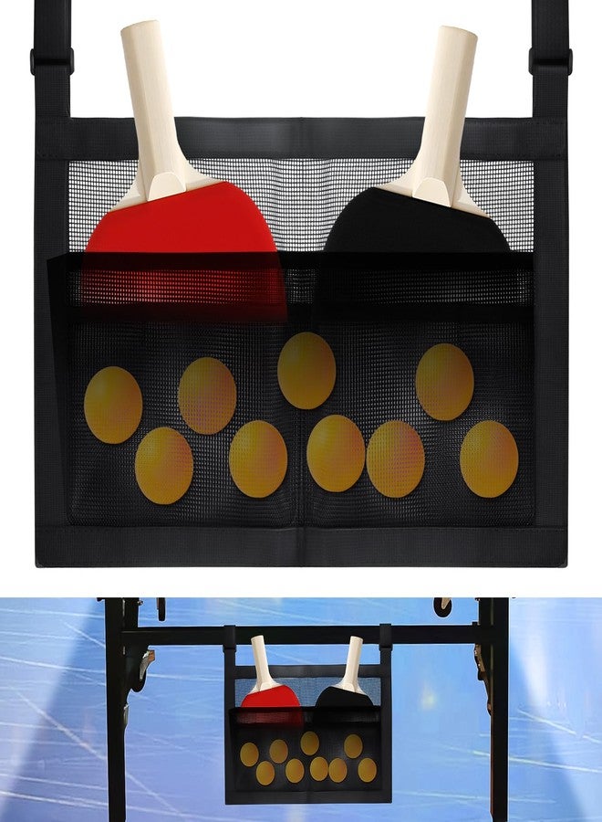 KCMOSGI Under Table Tennis Ball Holder, Under Table Tennis Racket Holder for Balls & Pickleball Paddles, Pickleball Paddle Rack Organizer Holder, Ping-Pong Paddle Holder for Tone Sound Rackets Globes Gear - Image 1