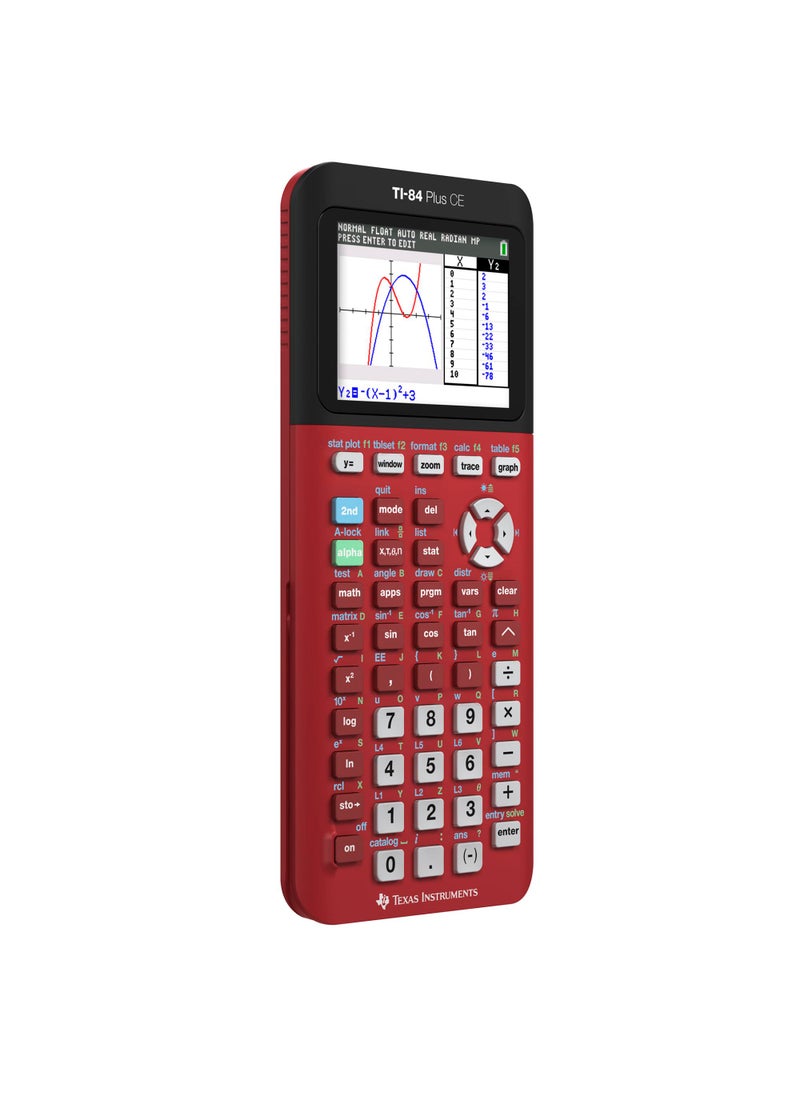 TEXAS INSTRUMENTS Texas Instruments TI-84 Plus CE Color Graphing Calculator, Radical Red Small  - Image 2