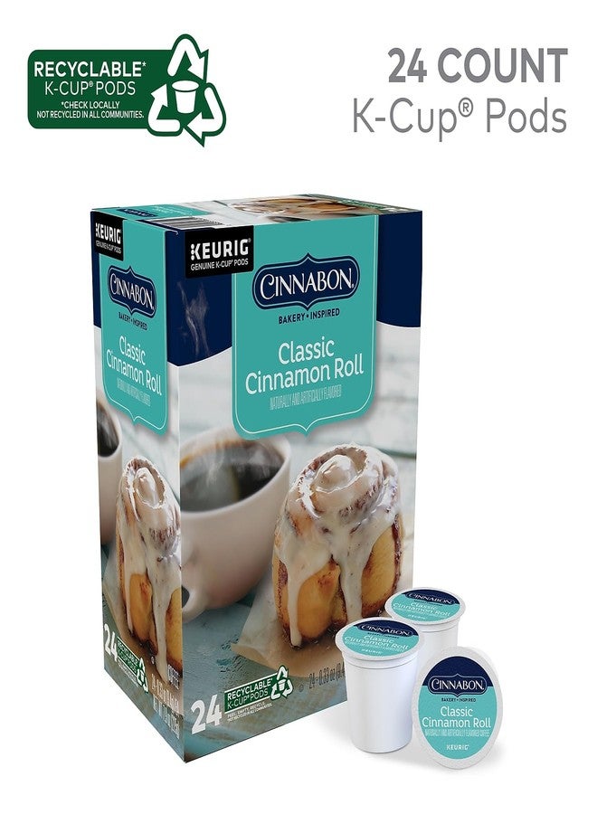 Cinnabon Classic Cinnamon Roll, Single-Serve Keurig K-Cup Pods, Flavored Coffee, 24 Count - Image 2