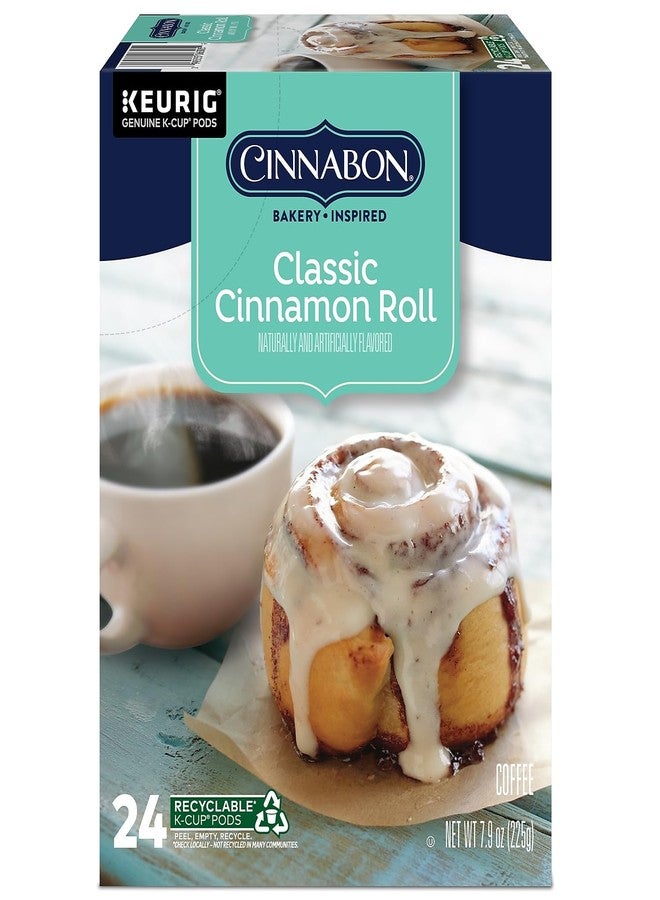 Cinnabon Classic Cinnamon Roll, Single-Serve Keurig K-Cup Pods, Flavored Coffee, 24 Count - Image 4