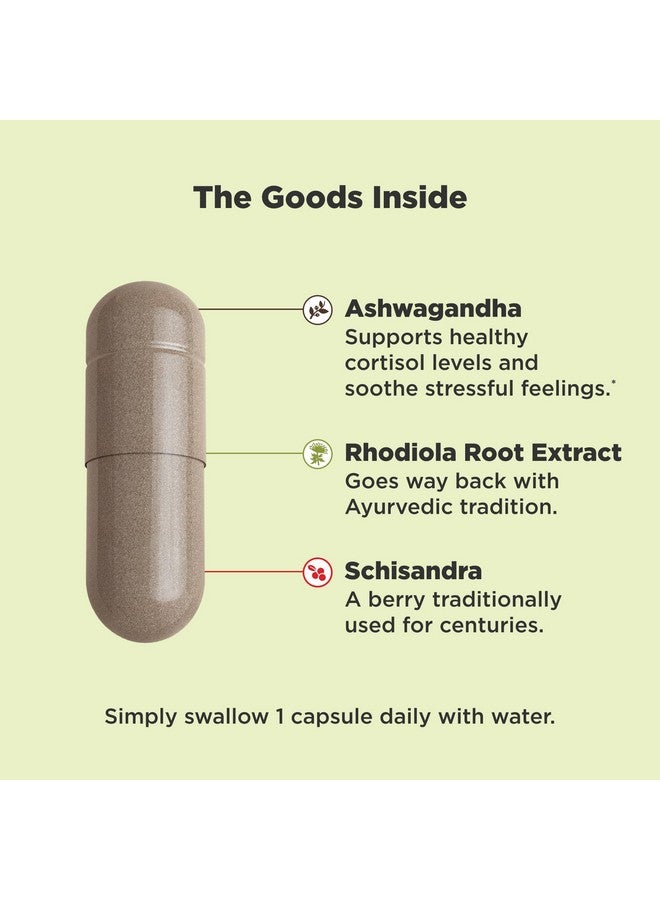 OLLY أولي تشيل أدابتوجين، أشواغاندا، مكمل دعم المزاج مع جذر الروديولا، كبسولات نباتية - 30 حبة - Image 2