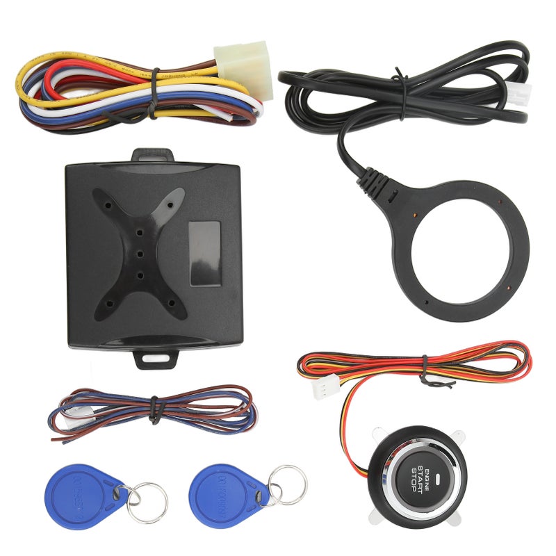 Car Push to Start Ignition Kit Smart Engine Start Stop Button Keyless Go System Universal for 12V Vehicles - Image 2