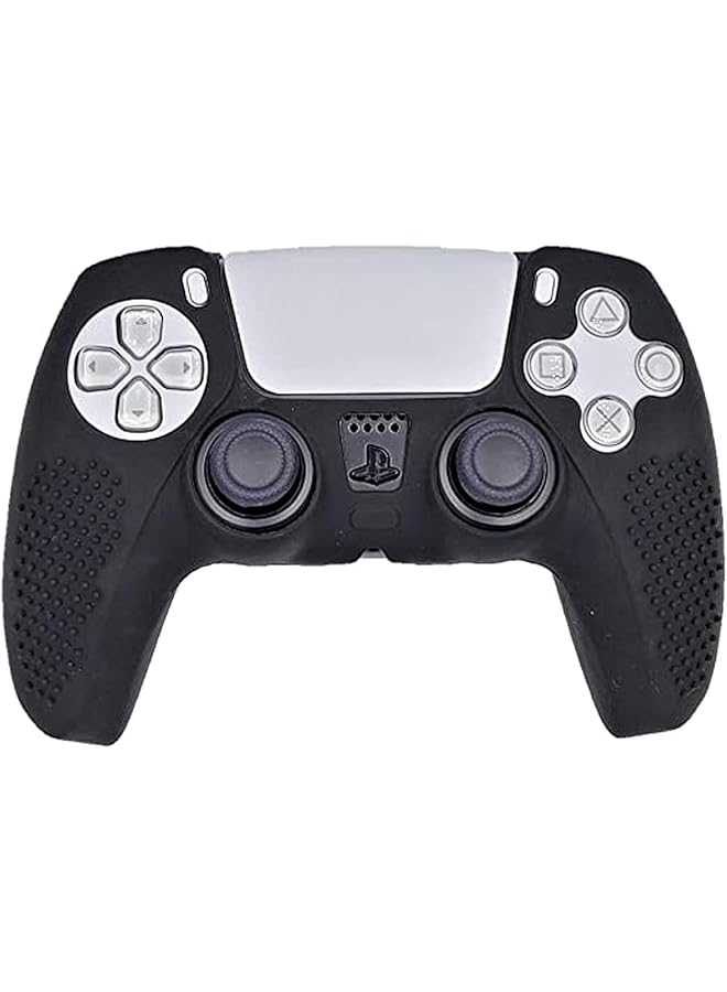 KASTWAVE 2 Pack Studded Silicone Cover Skin Case For Sony Ps5 Dual Sense Controller (Black) - Image 3