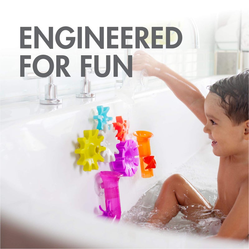 Boon Bundle Baby and Toddler Bath Toys - Includes Boon Pipes, Cogs, and Tubes Bathtub Toys - Toddler Sensory Toys - Multicolored - 13 Count - Ages 12 Months and Up - Image 2