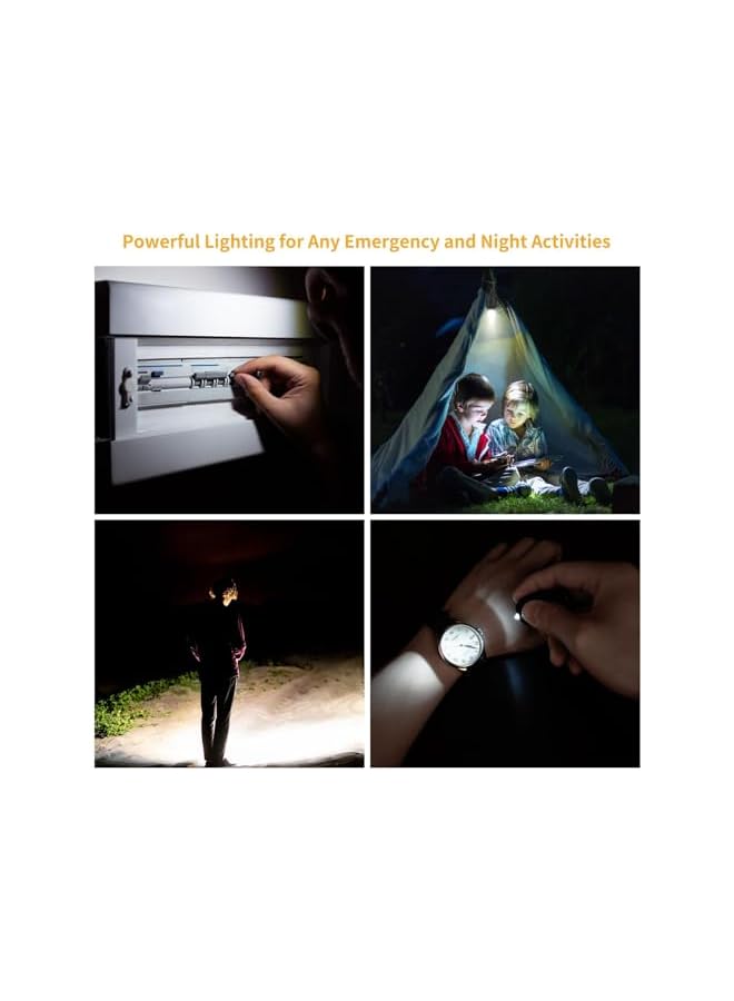 PROMASS Keychain Flashlight, 10 Pcs Portable Mini Keychain Light, Lumens Bright LED Key Ring Light for Outdoor Camping, Emergency, Hiking Gear - Image 3