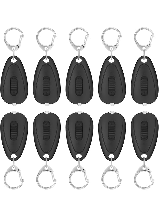 PROMASS Keychain Flashlight, 10 Pcs Portable Mini Keychain Light, Lumens Bright LED Key Ring Light for Outdoor Camping, Emergency, Hiking Gear - Image 1