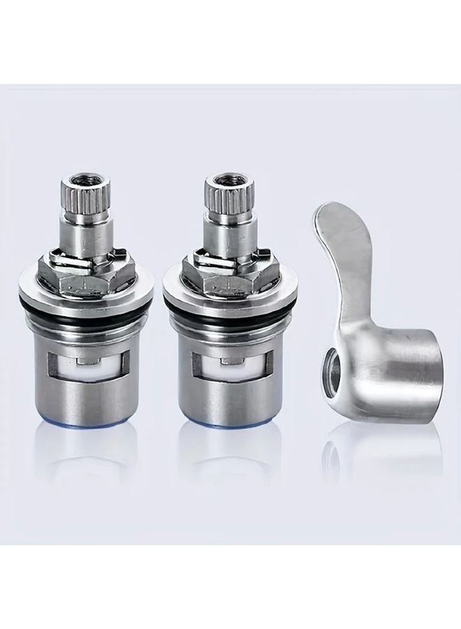 304 Stainless Steel Single Cold Ceramic Disc Angle Valve 1pc For Bathroom Kitchen Sink - Image 5