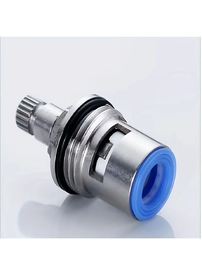 304 Stainless Steel Single Cold Ceramic Disc Angle Valve 1pc For Bathroom Kitchen Sink - Image 1