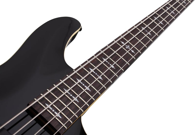 Schecter OMEN-4 4-String Bass Guitar, Black - Image 3