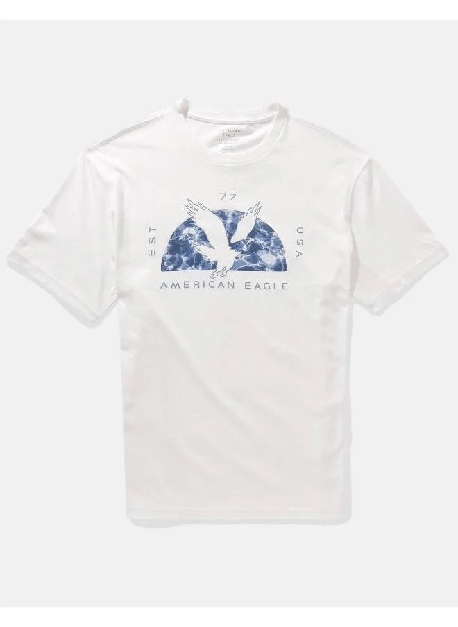 امريكان ايجل Logo Graphic Crew Neck T-Shirt