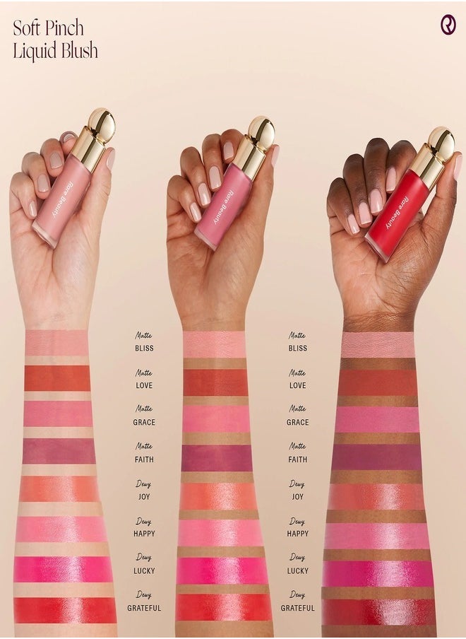 Rare Beauty - Rare Beauty by Selena Gomez Soft Pinch Liquid Blush – Grace - Matte Bright Rose Mauve, 7.5ml) | Weightless, Long-Lasting, Buildable Liquid Blush for a Natural, Radiant Glow - Image 1