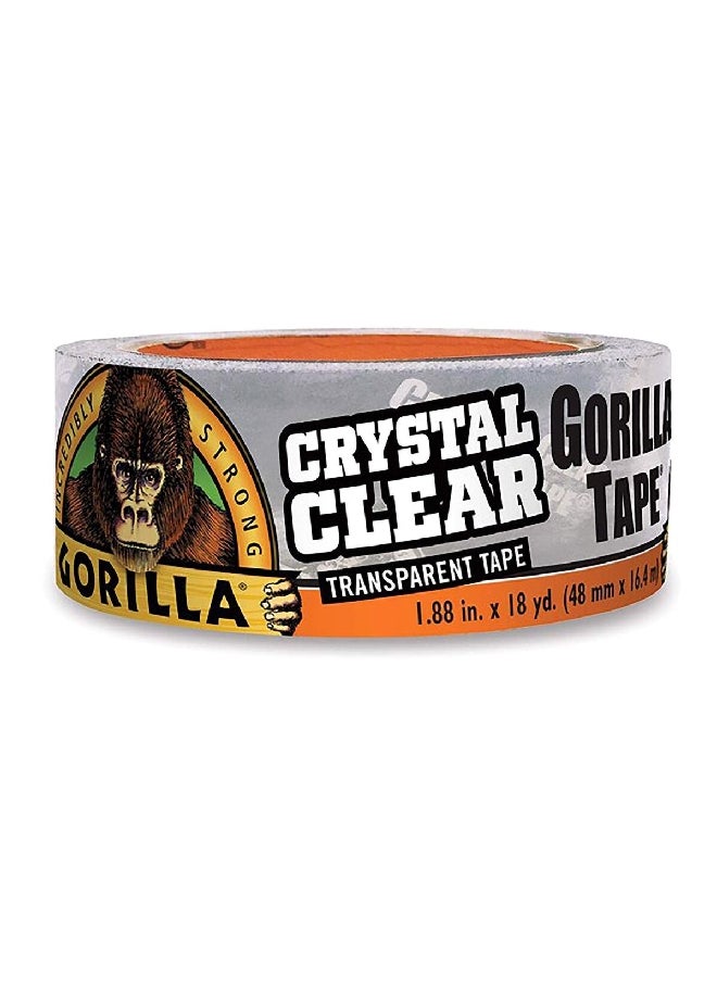 Gorilla - Heavy Duty Crystal Transparent Duct Tape Clear 1.88 Inch x 18 yd 6060002 - Image 1