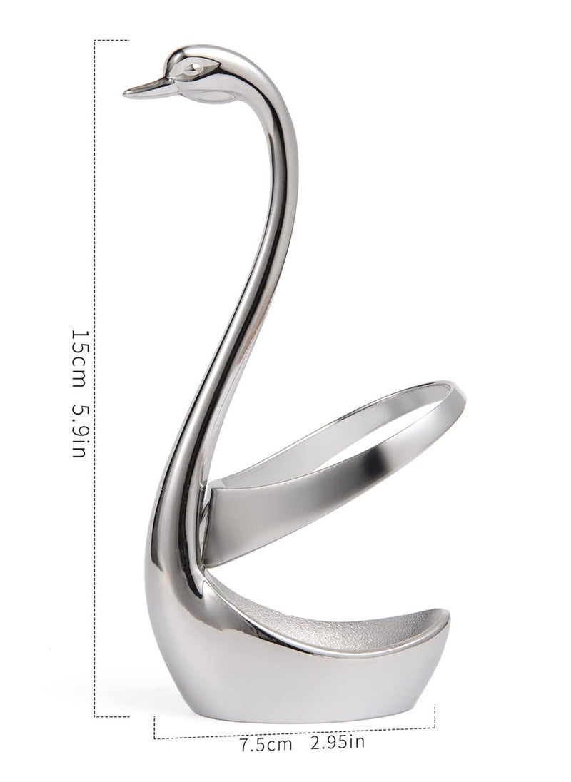 Elegant Small Silver Swan Base Holder for Coffee Bar & Dining, Perfect for Wedding & Entertaining Table Decor - pzsku/Z367A5778CC0DFDD4B9FBZ/45/_/1739088788/6a9b25dd-755e-4d0d-837b-6565f2488cbd