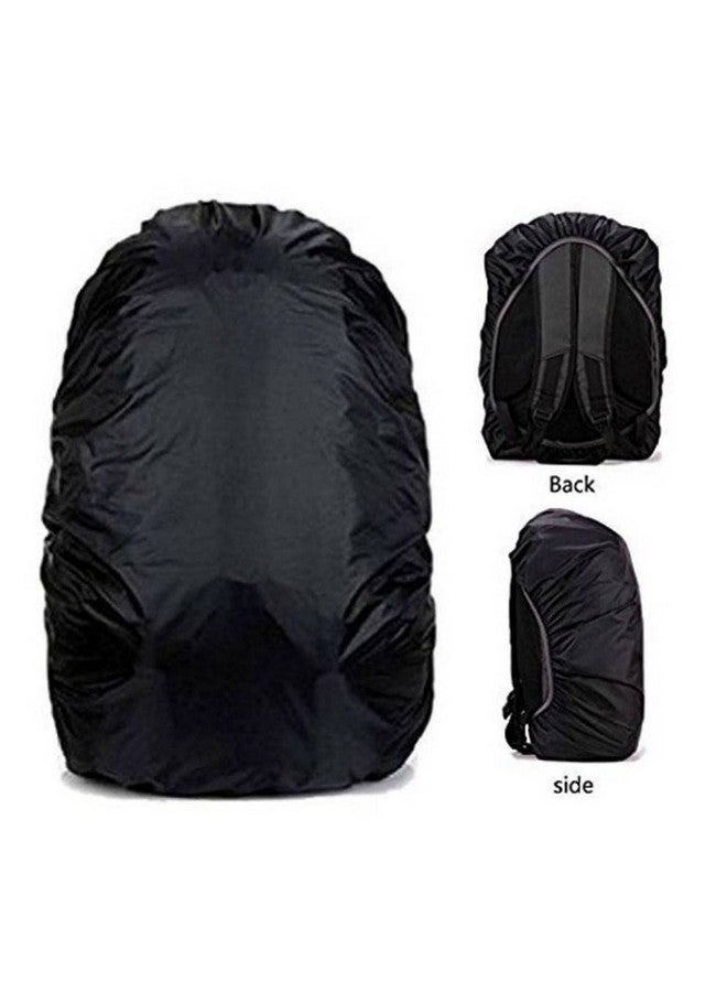 Sixfire Heavy Waterproof Nylon Rain Cover/Dust Cover - Elastic Adjustable for Laptop Bags and Backpacks, School Bag (20L-40L, Black) Pack of 2 - Image 2