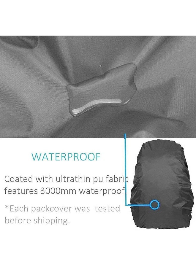 Sixfire Heavy Waterproof Nylon Rain Cover/Dust Cover - Elastic Adjustable for Laptop Bags and Backpacks, School Bag (20L-40L, Black) Pack of 2 - Image 5