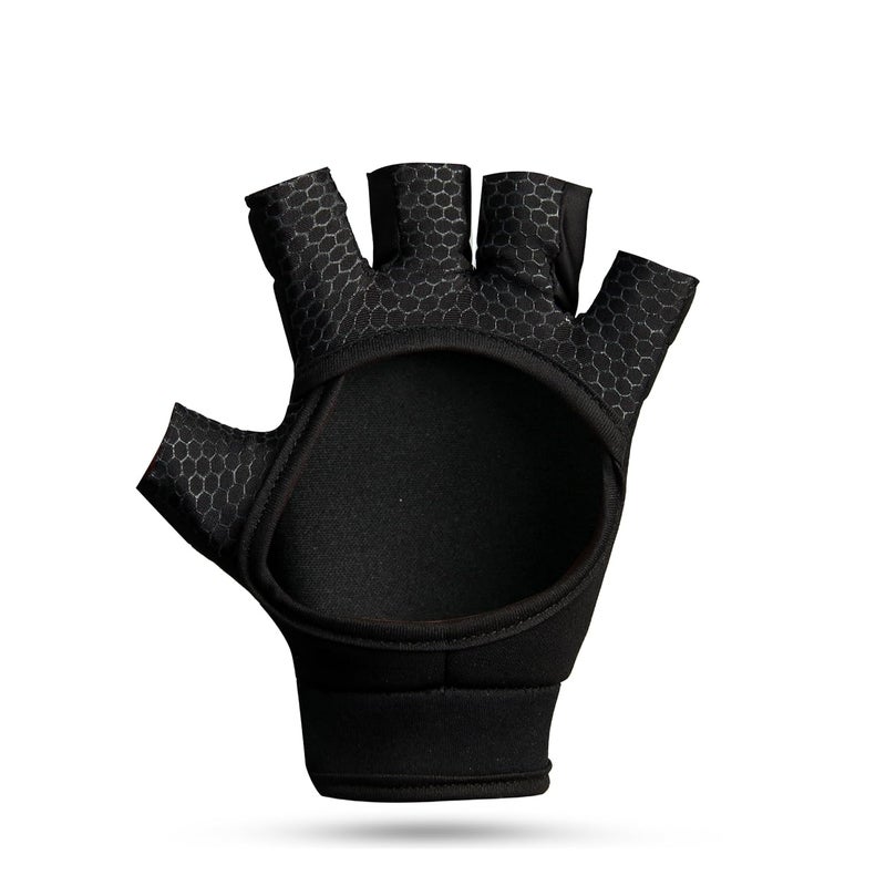 MEMBA Hockey Glove *Eco* Supreme Left Hand, Lycra Scuba Material, Black Green, (Small) - Image 4