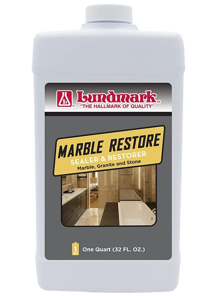 LUNDMARK MARBLE RESTORE SEALER & RESTORER, marble,garanite, stone 32 fl oz 3536F32-6 - Image 1