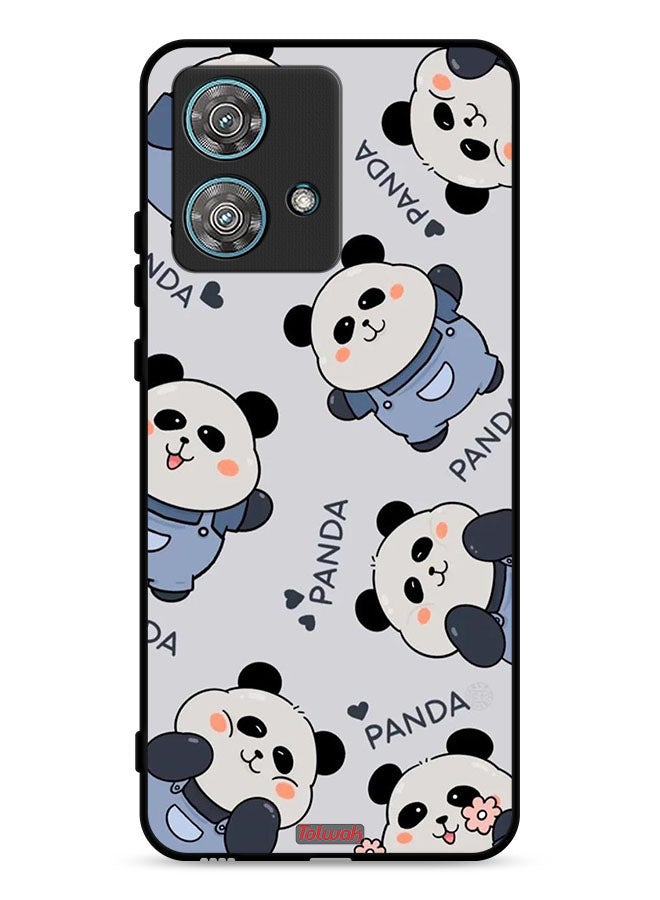 Tolwak Motorola Edge 40 Neo 5G Protective Case Cover Pattern Of Pandas - Image 1
