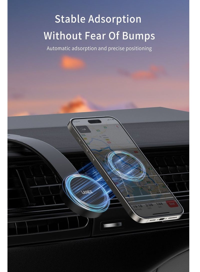 LANEX Lanix 360 Degree Rotating Magnetic Car Phone Holder - Image 2