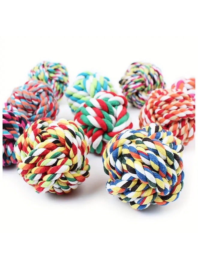 1PC Chew Rope Dog Toy, Cotton Chew Rope for Dogs, Suitable for all Ages and Breeds, Braided Dog Chewing Toy, Thick and Strong, Pet Toys & Accessories( Color Random) - Image 3