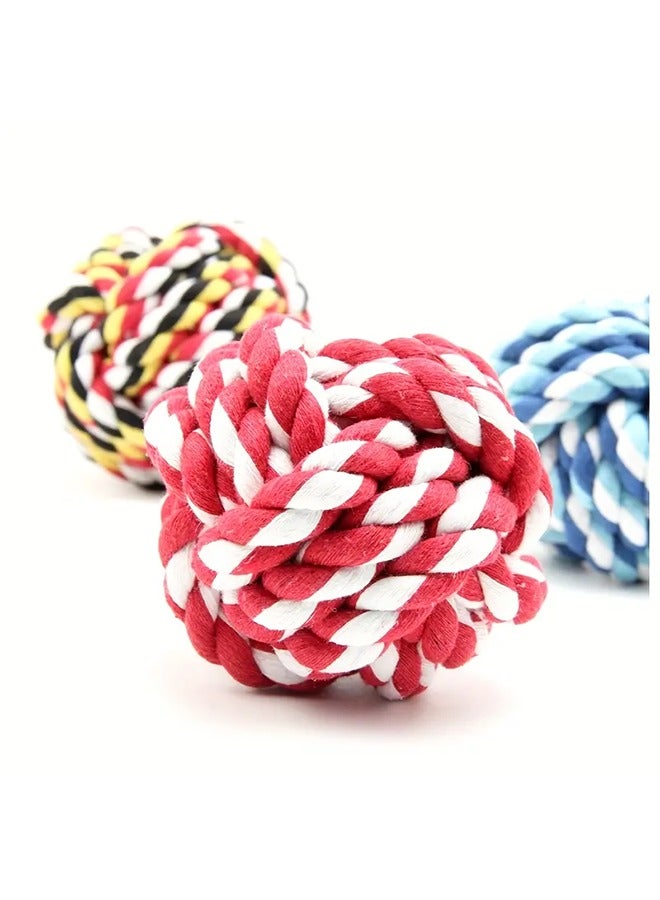 1PC Chew Rope Dog Toy, Cotton Chew Rope for Dogs, Suitable for all Ages and Breeds, Braided Dog Chewing Toy, Thick and Strong, Pet Toys & Accessories( Color Random) - Image 5