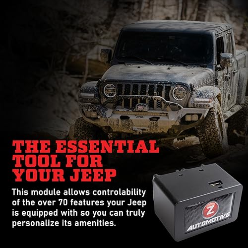 Z Automotive جهاز برمجة تازر ميني من زد أوتوموتيف | يناسب جيب رانجلر JL من 2018-2024 وجيبت غلادياتور JT | تخصيص أكثر من 70 إعدادًا | ينشط قفل الدبوس المضاد للسرقة، وضع تسلق الصخور، وضع الونش والمزيد! - Image 4