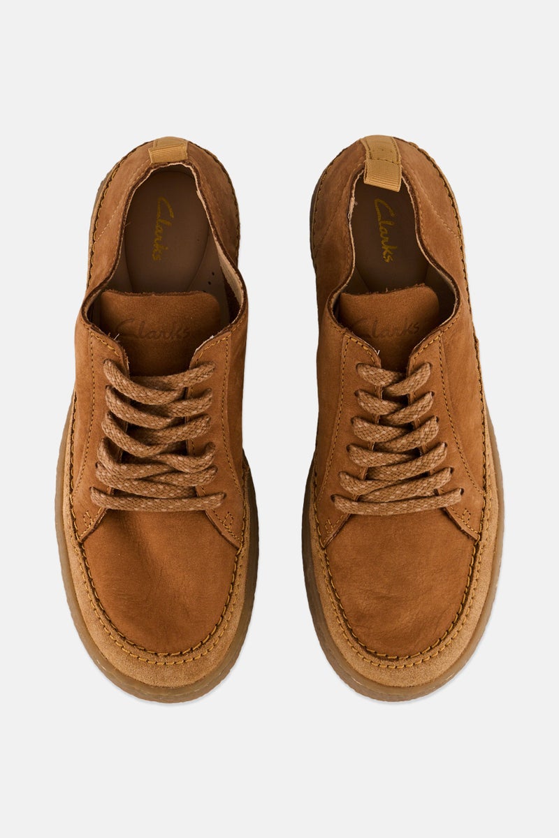 clarks Women Standard  Barleigh Lace Up Casual Shoe, Camel Brown - Image 3